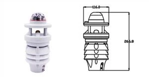 Máy đo và cảm biến lượng mưa quang học đầu ra RS485